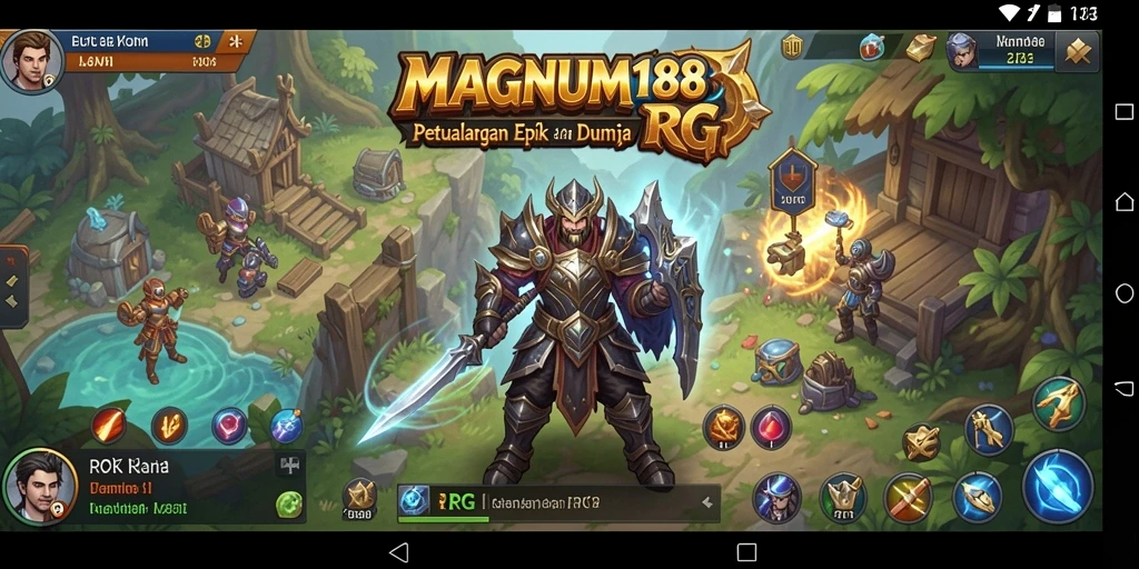 Tampilan antarmuka gameplay RPG yang menawan di MAGNUM188.