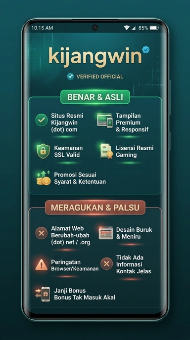 Tampilan kanal resmi kijangwin